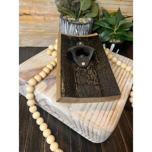 WALL MOUNTED BARREL STAVE BOTTLE OPENER   HANDMADE - NEW‎